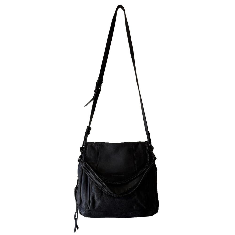 Aimee Kestenberg All For Love Black Leather Convertible Backpack Shoulder Bag - Picture 2 of 16
